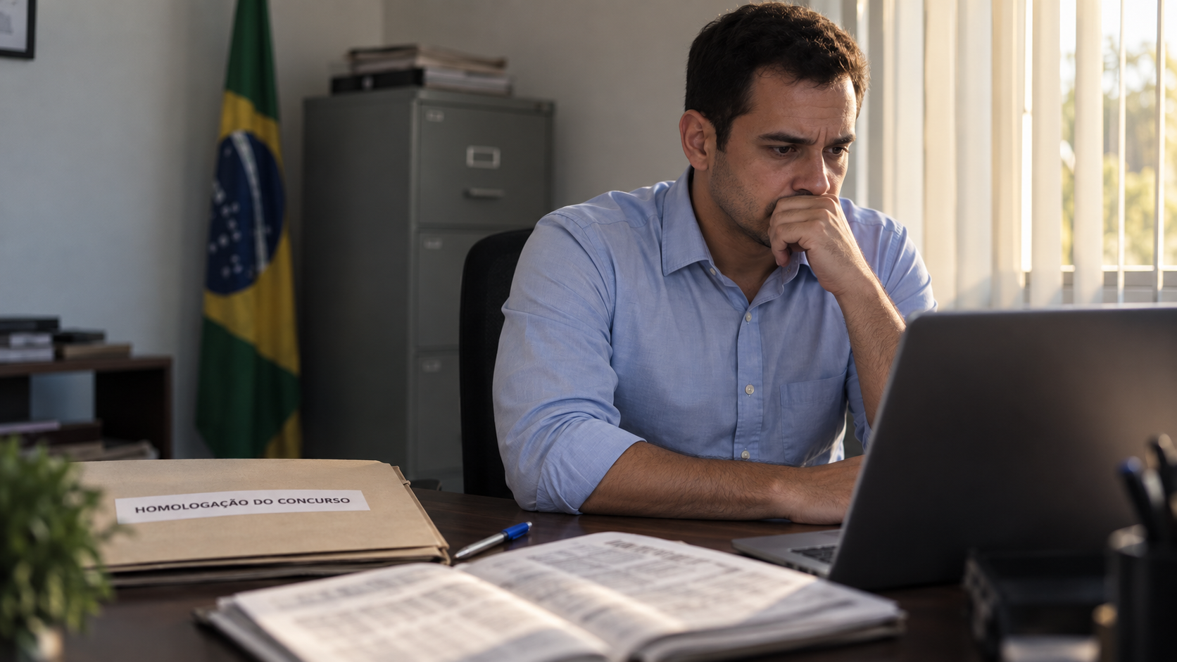 Candidato aprovado dentro das vagas aguarda convocação diante da alegação de falta de orçamento e nomeação